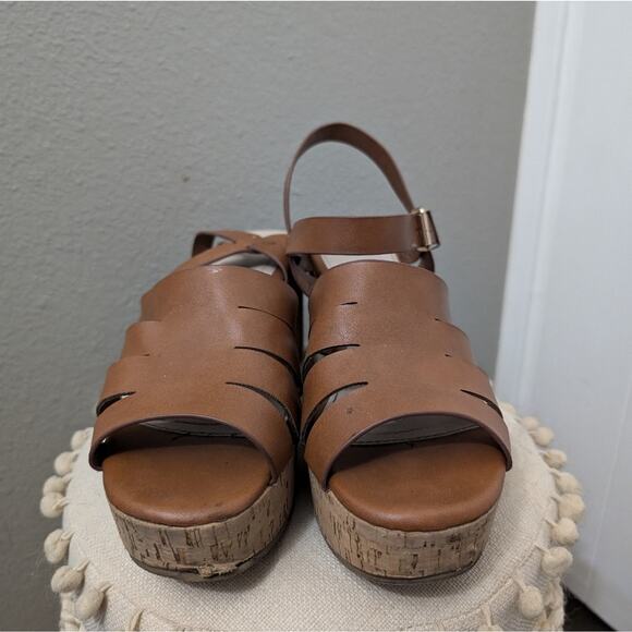 Charlotte Russe Brown Strappy wedges - Picture 2 of 4